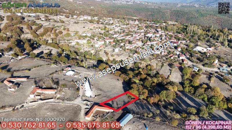 1.390 M2 Arsa Köy Evi (2 Kat %40 ) İmarlı Projeli (2+1) Gönen'de