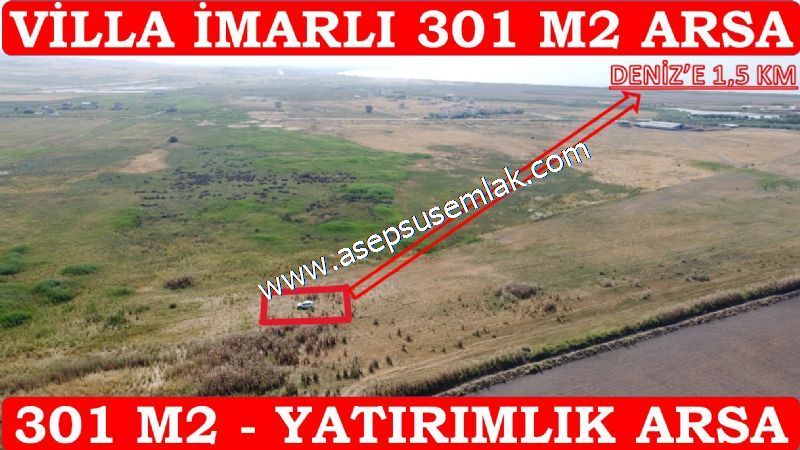 301 m2 Yatırımlık Müstakil Villa İmarlı Arsa Çifteleşmelerde