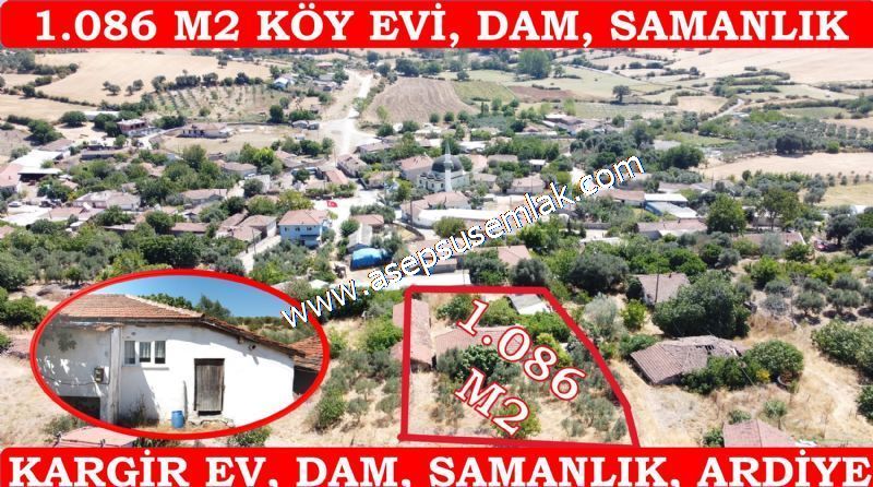 1.086 m2 Müstakil Köy Evi Arsa Bağ-Bahçe Samanlık Dam Gönen'de