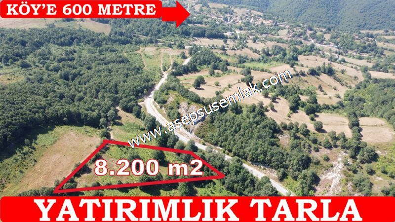 8.200 m2 Gönen Tarla Bağ Bahçe Hobi Bahçesi, hayvancılık yapılır