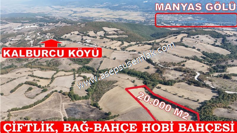 20.000 m2 Çiftlik, Hobi Bağ-Bahçe Kadastro Yolu Var, Hayvancılık