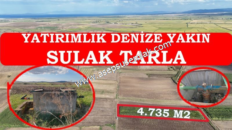 4.735 m2 Kadastro Yola Cepheli Çiftlik Bağ-Bahçe K.Pompaj Su Var